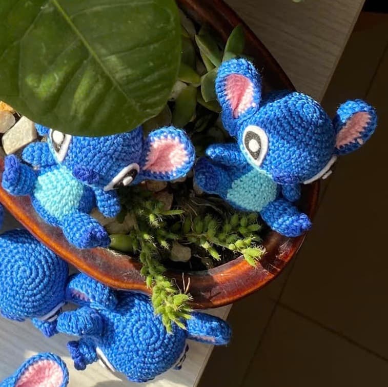 Stitch xanh dương cute ảnh 3